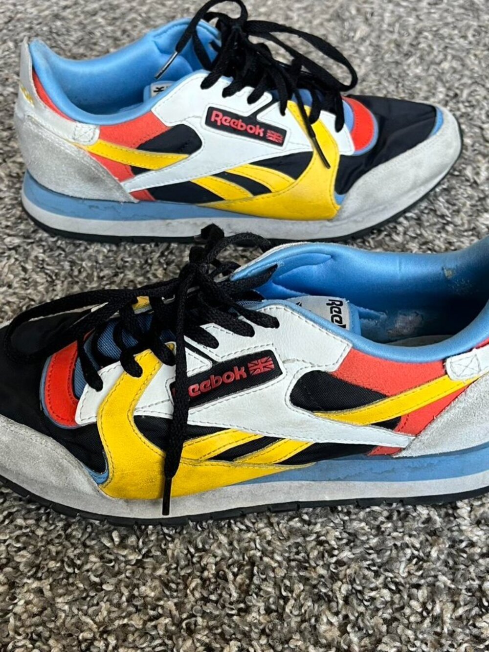 Reebok Classic Multicolored Sneakers Mens 8 Retro Lifting CrossFit Gym Shoes - Picture 4 of 6
